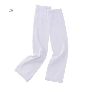 Manches de refroidissement de protection solaire en dentelle blanche pour l'été, anti-UV.