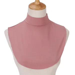 Falso Collo in Modal Casual da Donna Tinta Unita Collo Alto Pettorina Rimovibile Sciarpa Scaldacollo Quotidiano Accessorio