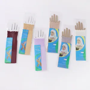 Manchettes de Protection Solaire pour Femmes Couleur Unie Garniture en Dentelle Bras UV Protection Été Respirant