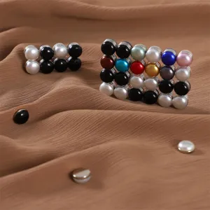 Bunte Perle magnetische Hijab Nadel Schal Brosche Clip für Frauen Kleidung Dekoration