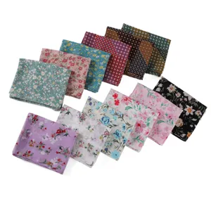 Donna Retro Floreale Chiffon Perlato Sciarpa Leggero Lungo Scialle Foulard Accessori Moda