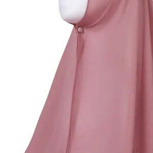 Damen Einfarbiger Chiffon Langschal Mit Magnetverschluss Hijab Tägliche Mode Lässiger Kopftuch Nackenschal