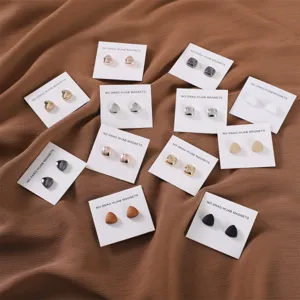 Hijab magnetische spelden zonder haken, vierkante en driehoekige metalen magneetclips voor sjaals.