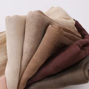 Lightweight solid color modal scarf breathable shawl hijab multiple color options detail view