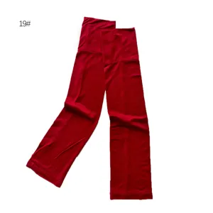 Manchettes de protection solaire rouge foncé unies douces élastiques coton modal détail