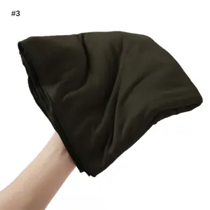 Solid color modal cotton large size jersey scarf hijab detail view soft fabric style