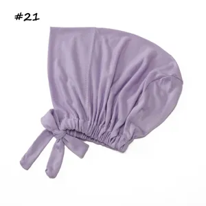 Zachte modal ademende elastische muts effen kleur comfortabele hoofdbedekking dames