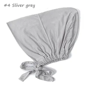 Bonnet hijab souple et respirant en modal extensible uni sous-chapeau pour femmes