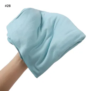 Solid color soft cotton modal scarf lightweight breathable headscarf for women daily wear stylish