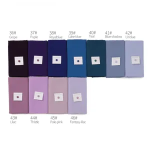 Einfarbiges Perl-Chiffon-langes Tuch mit starken magnetischen Hidschab-Nadeln in Farben.