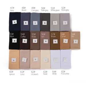 Einfarbiges Chiffon Hijab Kopftuch Set mit starken Magnetnadeln in verschiedenen schönen Farben.