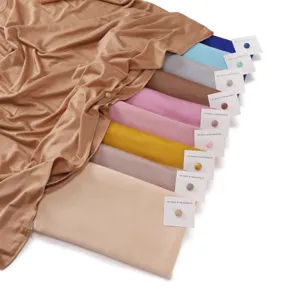 Women's Mercerized Cotton Long Scarf With Strong Magnetic Buckle Solid Color Shawl Hijab Fashion Lightweight Wrap