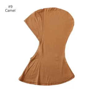 Modal stretchy hijab cap solid color under scarf breathable Muslim bonnet head cover for women