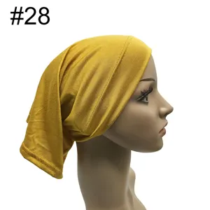 Elastische Modal Untertuch Hijab Kappe einfarbig atmungsaktive Innenkappe fuer Damen Alltag