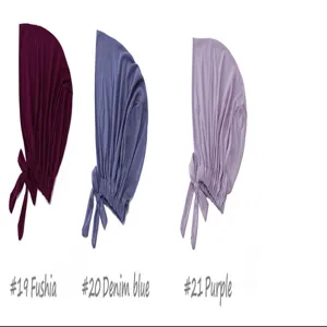 Comfortabele elastische modal ondercap met strikbandjes in effen kleuren voor dagelijks gebruik.