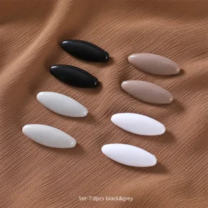 Colorful plastic safety pins hijab clips anti-exposure scarf buckles set for daily wear