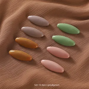 Colorful plastic safety pin scarf clip anti-glare hijab brooch set for women daily wear