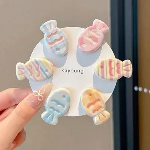 Horquilla de Pequeño Pez de Dibujos Animados Lindo Accesorios de Cabello de Resina para Mujeres Niñas Flequillo Diario Clip Lateral Tocado