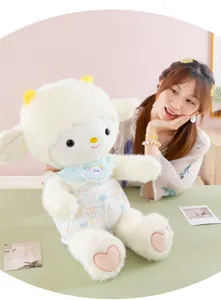 Joli jouet en peluche mouton douce poupée agneau oreiller apaisant cadeau d'anniversaire enfant