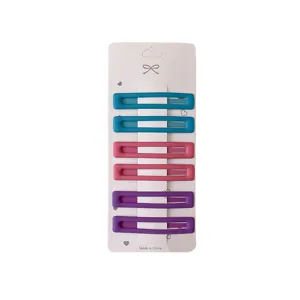 Set di fermagli per capelli opachi da donna, mollette colorate per frangia e accessori quotidiani.