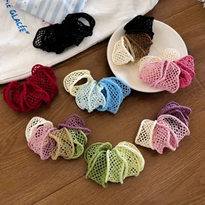 Coleteros huecos anchos coloridos alta elasticidad cola de caballo bandas de pelo moda