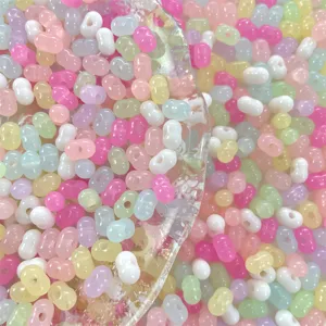 Acrylic jelly peanut beads loose beads for DIY handmade jewelry bracelets necklaces accessories