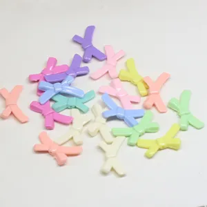 Acrylic Bowknot Loose Beads DIY Jewelry Accessories Cute Bow Shape Craft Beads For Bracelet Necklace Making
