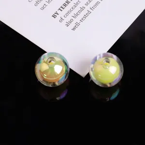 Close-up of acrylic AB color beads, perfect for DIY bracelets, phone charms and crafting.