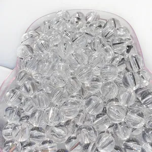 Perles en Vrac en Acrylique Transparent DIY Fait Main Chaîne de Téléphone Portable Accessoires de Bijoux Tailles Assorties