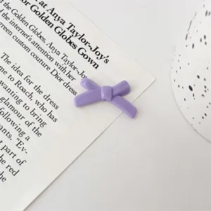 Purple bow loose resin beads for DIY jewelry making, cute bracelet charm accessories.
