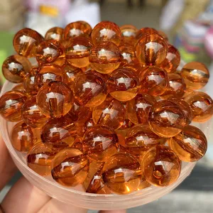 Perles en acrylique transparent 6-20mm accessoires de bijoux faits main en gros vente.