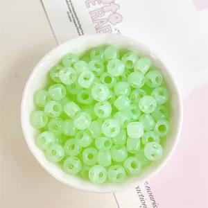 Acrylic jelly 4-way beads for DIY jewelry making, charm bracelets, and cute phone chain crafts.