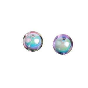 Acrylic bead double layer colorful DIY bracelet phone charm craft children jewelry making accessory