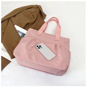 Large capacity nylon tote bag women casual shoulder bag simple commuting handbag mommy bag