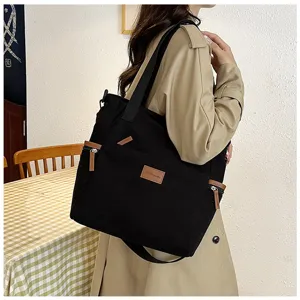 New large capacity corduroy tote bag women fashion shoulder bag student simple crossbody handbag