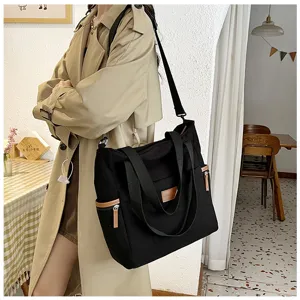 Large capacity corduroy tote bag for women fashion shoulder bag casual student handbag.