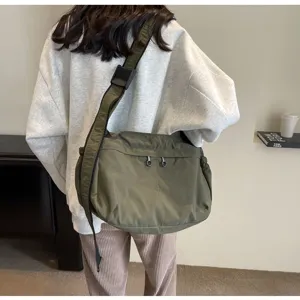 Grande borsa a tracolla in nylon impermeabile borsa casual giornaliera da viaggio