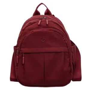 Lightweight nylon mini backpack for women, minimalist casual daily commuting school book bag.