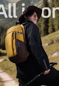 Large capacity waterproof outdoor backpack, hiking and travel casual daypack for men and women