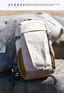Large capacity outdoor sports backpack, durable hiking rucksack for travel and daily use.
