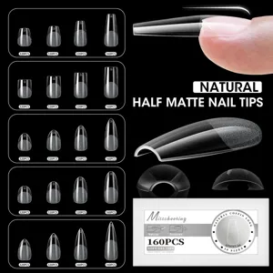 Puntas De Uñas De Gel Suave Transparentes Cobertura Completa Extensiones De Manicura Preformadas Varias Formas Salón Profesional DIY
