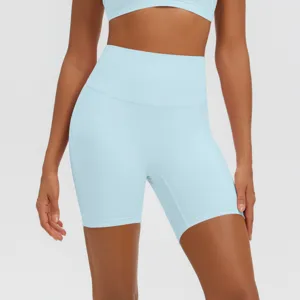 Pantaloncini da yoga vita alta donna fitness palestra sport traspiranti shorts nuovi
