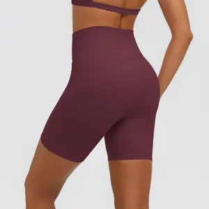 Donna vita alta pantaloncini da yoga traspirante fitness pancia piatta sportivi
