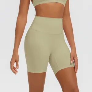 Pantaloncini yoga vita alta donna fitness sportivi pantaloncini corsa traspiranti push up sport short
