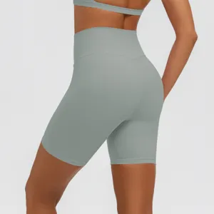 Pantaloncini da yoga a vita alta per donna fitness controllo pancia sportivi nuovi
