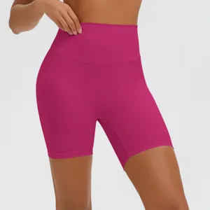 Pantaloncini yoga donna vita alta dimagranti fitness corsa allenamento sportivi ciclista