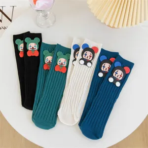 Kinder Cartoon Joker Socken süßes 3D Design atmungsaktive Baumwolle Kindersocken