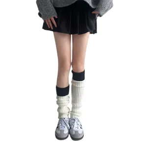 Stylish knit leg warmers slouch socks women winter warm cozy fashion accessory daily wear.