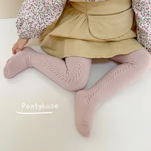 Collant a Righe Verticali Traforati Primavera Estate Bambini Neonati