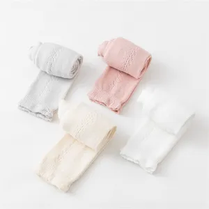 Kinderen gebreide legging peuter baby katoenen panty schattige broek in 4 stuks set